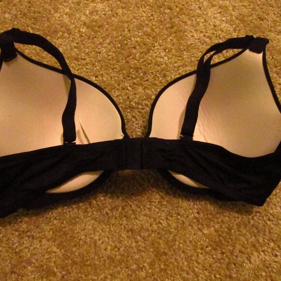 PINK by Victoria's Secret Black Wear Everywhere Push Up Bra Size 38D - Picture 3 of 5